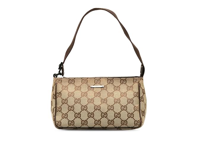 Baguette de lona con GG de Gucci beige Cuero ref.1182102 Joli Closet