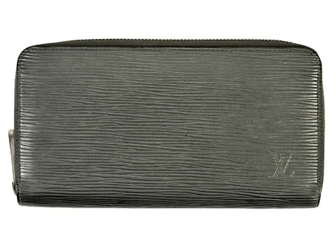 Louis Vuitton Zippy Wallet Grey Leather  ref.1182595