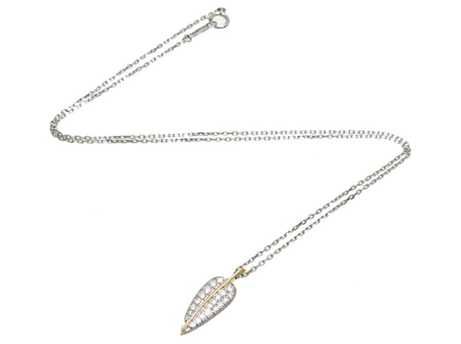 Tiffany & Co Leaf Silvery Platinum  ref.1182647