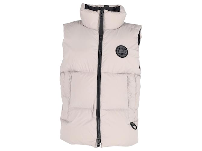 Canada Goose Quilted Puffer Vest in Grey Polyester  ref.1182725