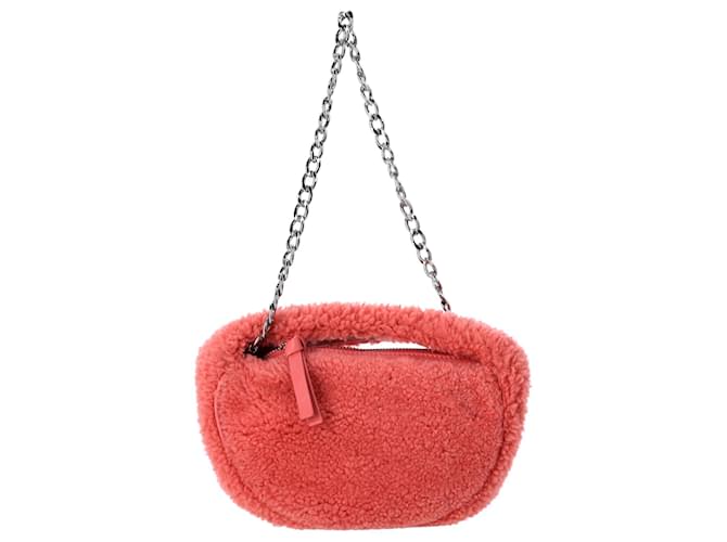 By Far Baby Cush Bag in Pink Shearling Fur  ref.1182741