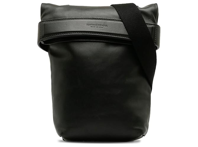 Bottega Veneta Black Leather Crossbody Bag Pony-style calfskin  ref.1182888