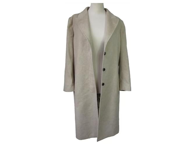 Max Mara Cappotto 100% Cashmere MaxMara Beige Cachemire  ref.1182909