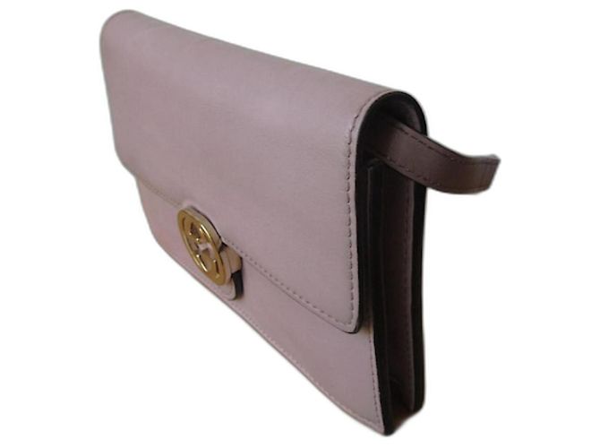 Bolso de mano Gucci Interlock de piel Lavanda