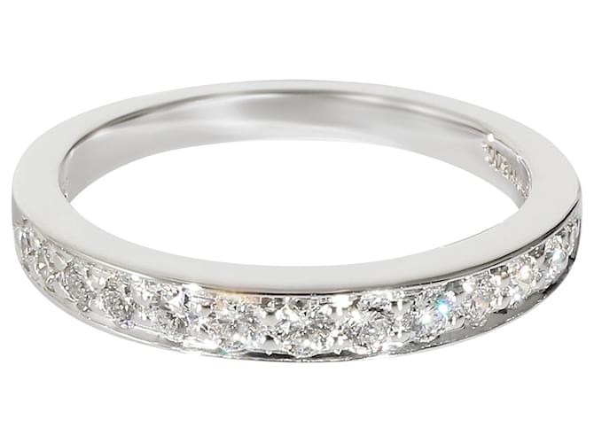 TIFFANY & CO. Aliança de casamento Novo Diamond em platina 0.15 ctw Prata Metálico Metal  ref.1182953