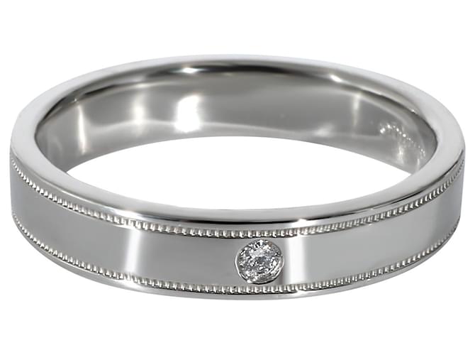 Tiffany & Co. Together Double Migrain Diamond Band in Platinum 01 CTW Silvery Metallic Metal  ref.1183016