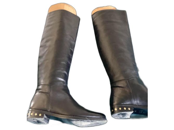 Botas de montar Lanvin de piel negra Negro