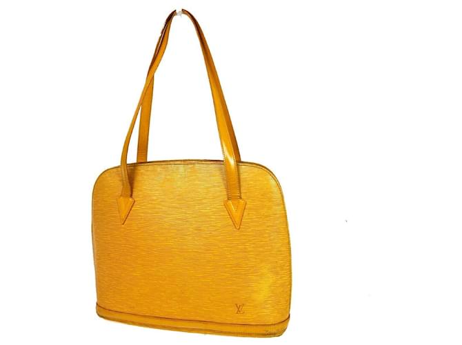 Louis Vuitton Lussac Amarelo Couro  ref.1183105