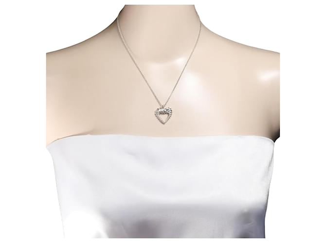 Tiffany & Co Heart Silvery Silver  ref.1183175
