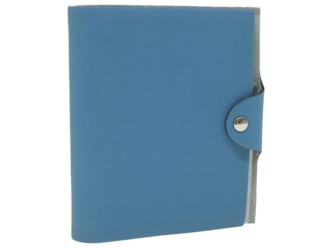 Hermès HERMES Yuris PM Day Planner Cover Leather Blue Auth ar11070  ref.1183250