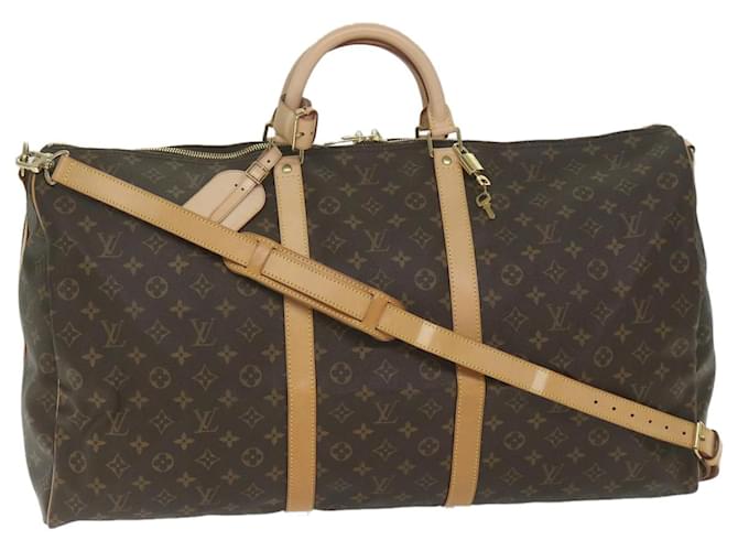Louis Vuitton Monogram Keepall Bandouliere 60 Boston Bag M41412 LV Auth 61371S Cloth  ref.1183286