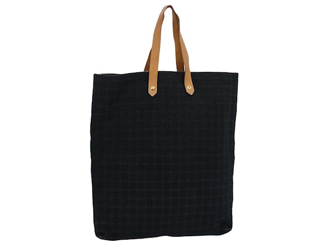 Hermès HERMES Amedaba GM Tote Bag Canvas Black Auth bs10817 Cloth  ref.1183296