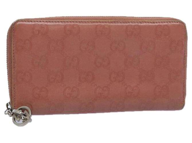 GUCCI GG Toile Portefeuille Long Guccissima Rose 233025 Ep d'authentification2769  ref.1183299