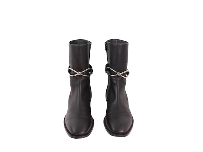Balenciaga Leather boots Black  ref.1183364