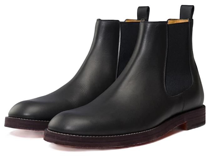 Hermès HERMES-Schuh aus schwarzem Leder - 101666  ref.1183390
