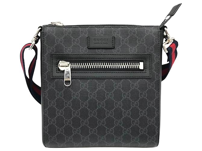 Gucci GG Supremo Preto Couro  ref.1183531