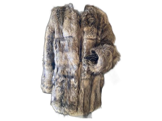 Stella Mc Cartney Coats, Outerwear Brown Polyester  ref.1183665