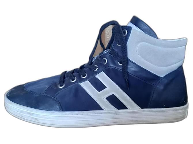 Hogan Sneakers Dark blue Lambskin  ref.1183679