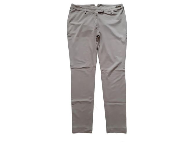 Pantalón pitillo Moncler beige de algodón