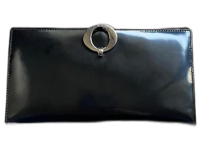 Christian Dior Patent leather wallet Black  ref.1183771
