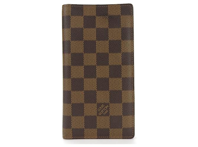 Louis Vuitton Portefeuille Long Brown Cloth  ref.1183810