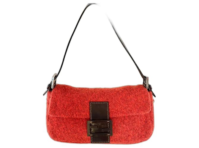 Baguette Fendi Handbags Wool  ref.1183822