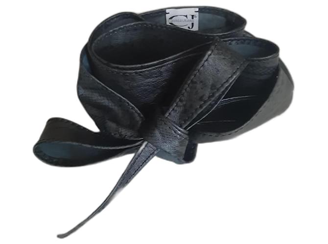 Roberto Cavalli Belts Black Grey Leather  ref.1183850