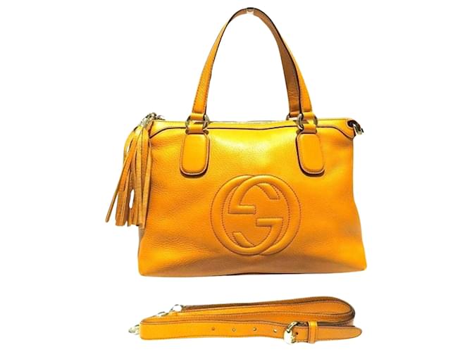 Gucci Soho Orange Leather  ref.1183882