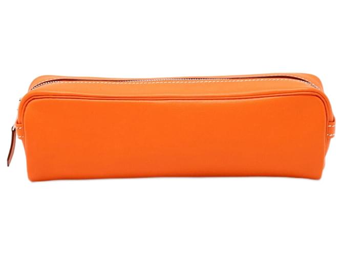 Autre Marque Herm�s Orange Leather  ref.1183980