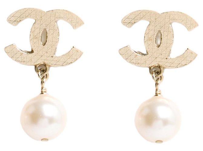 Chanel Boucles d'oreilles Doré