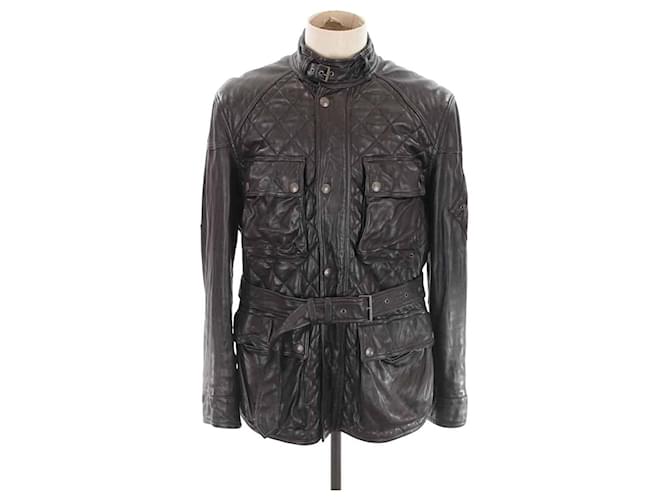 Ralph Lauren leather trim coat Black  ref.1184057