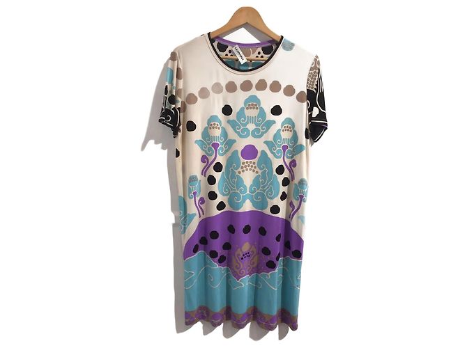 Abito LEONARD T.IT 44 Seta Multicolore