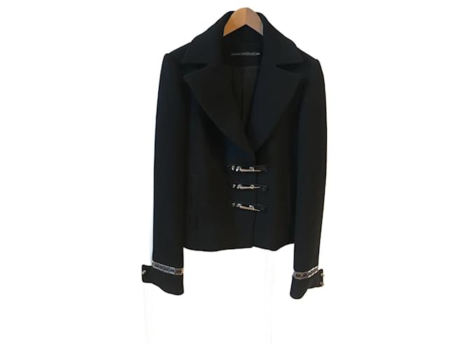 ANTHONY VACCARELLO  Jackets T.fr 36 polyester Black  ref.1184075