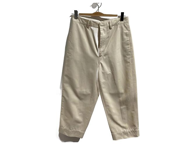 MARNI Trousers T.IT 40 Cotton Cream