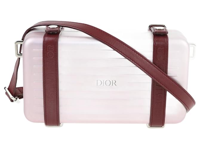 Dior Bolsa de utilidades pessoais rosa Couro  ref.1184119