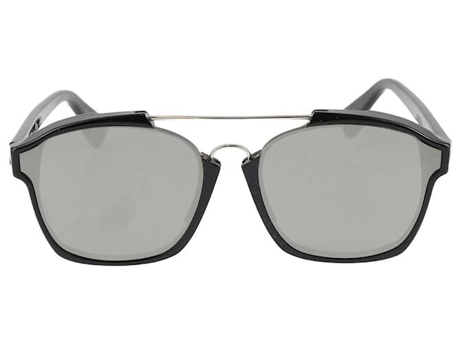 prata/Óculos de sol Dior Abstract Wayfarer espelhados pretos Plástico  ref.1184125