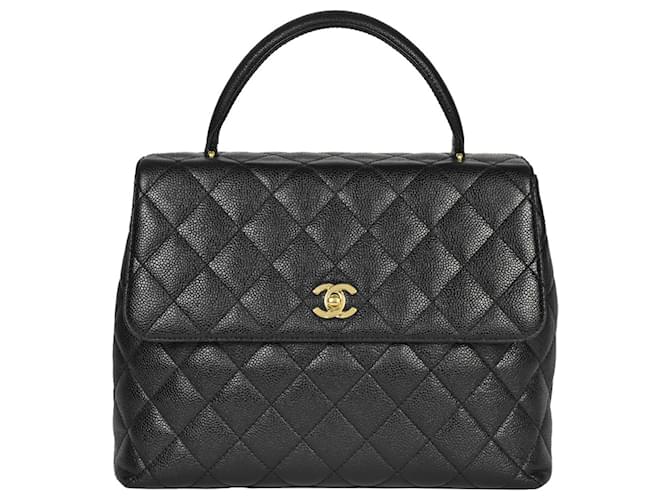 Timeless Chanel Matelass� Black Leather  ref.1184155