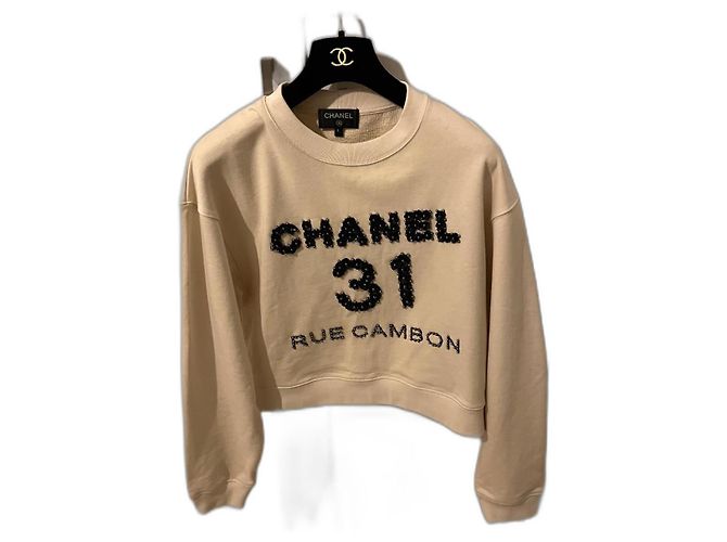 Süße Chanel-Ikone Creme Baumwolle