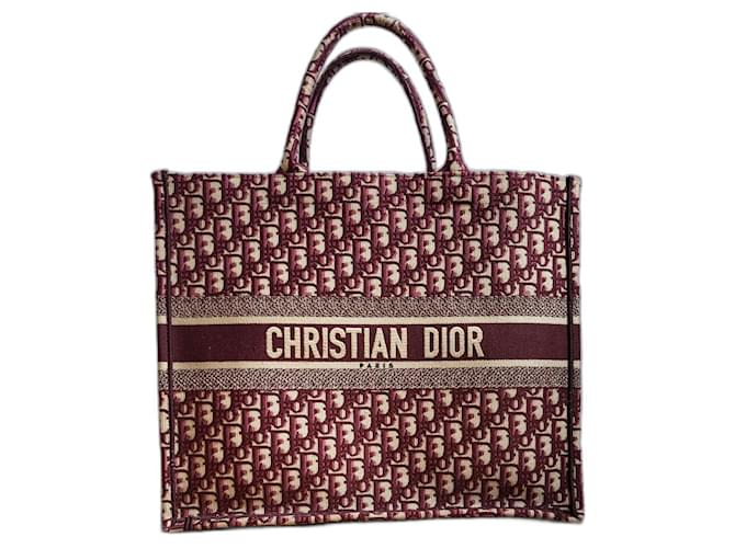 Christian Dior Livre oblique format standard Toile Monogramme  ref.1184194