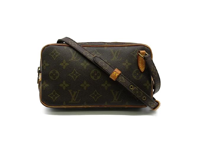 Louis Vuitton Monogram Pochette Marly Bandouliere M51828 Brown Cloth  ref.1184246