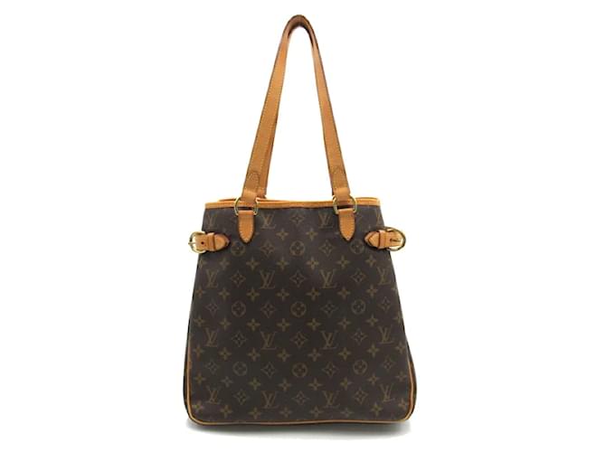 Louis Vuitton Monogram Batignolles Vertical Tote Bag M51153 Brown Cloth  ref.1184261