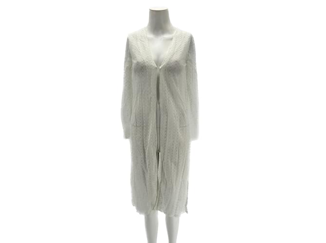Autre Marque NON SIGNE / UNSIGNED  Dresses T.International S Polyester White  ref.1184265