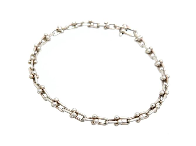 Tiffany & Co Silver Micro Link Bracelet Silvery Metal  ref.1184300