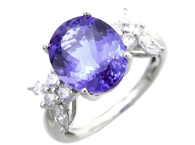 & Other Stories Platinum Tanzanite Ring Blue Metal  ref.1184326