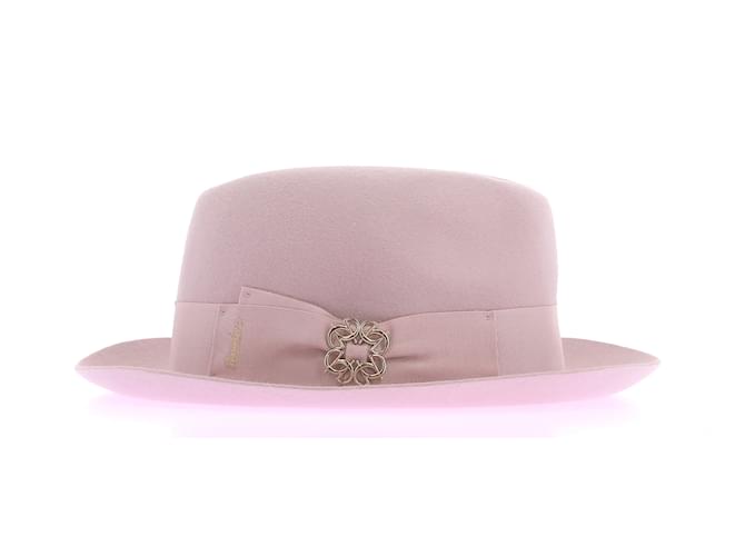 BORSALINO  Hats T.International S Wool Pink  ref.1184351