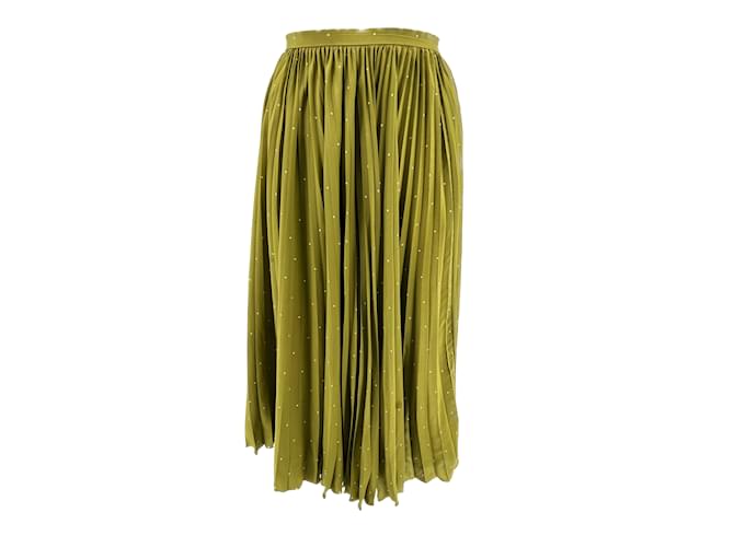 DIOR  Skirts T.fr 34 silk Green  ref.1184369