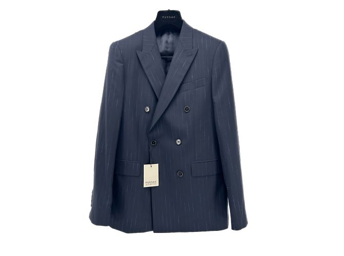 Autre Marque De Fursac jackets T.FR 44 Polyester Navy blue