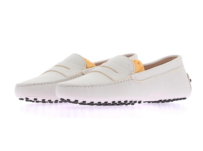 TOD'S Appartements T.UE 39.5 Cuir Blanc  ref.1184444