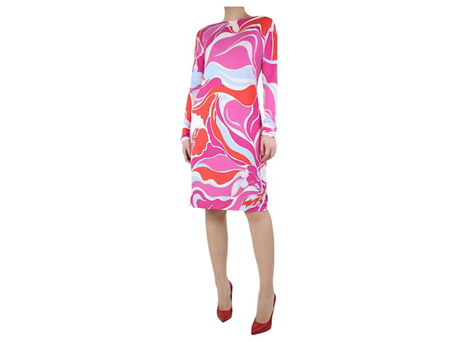 Emilio Pucci Pink printed dress - size UK 12  ref.1184469