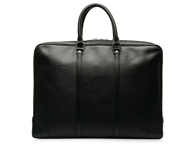 Louis Vuitton Black Epi Porte Documents Voyage Leather  ref.1184526